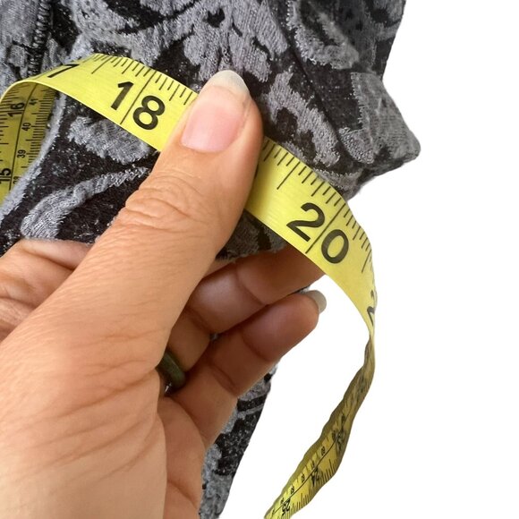 Soma Grey Textured Print Zip Up Long Jacket Medium - Picture 8 of 8